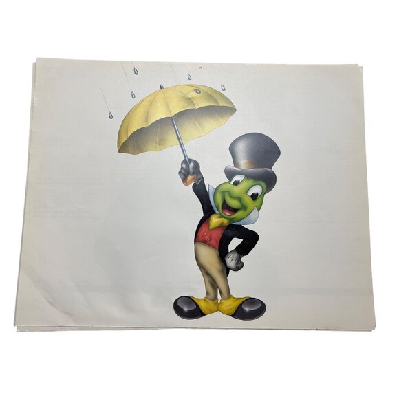 1986 Disney Channel Calendar Art Prints: Mickey Minnie Donald Daisy Goofy & Tink - Picture 11 of 14